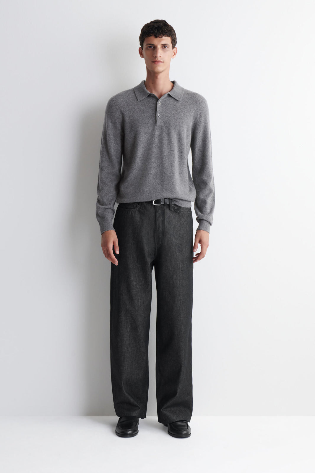 DÓBLAJE JEANS WIDE-LEG - NEGRO DESVANECIDO