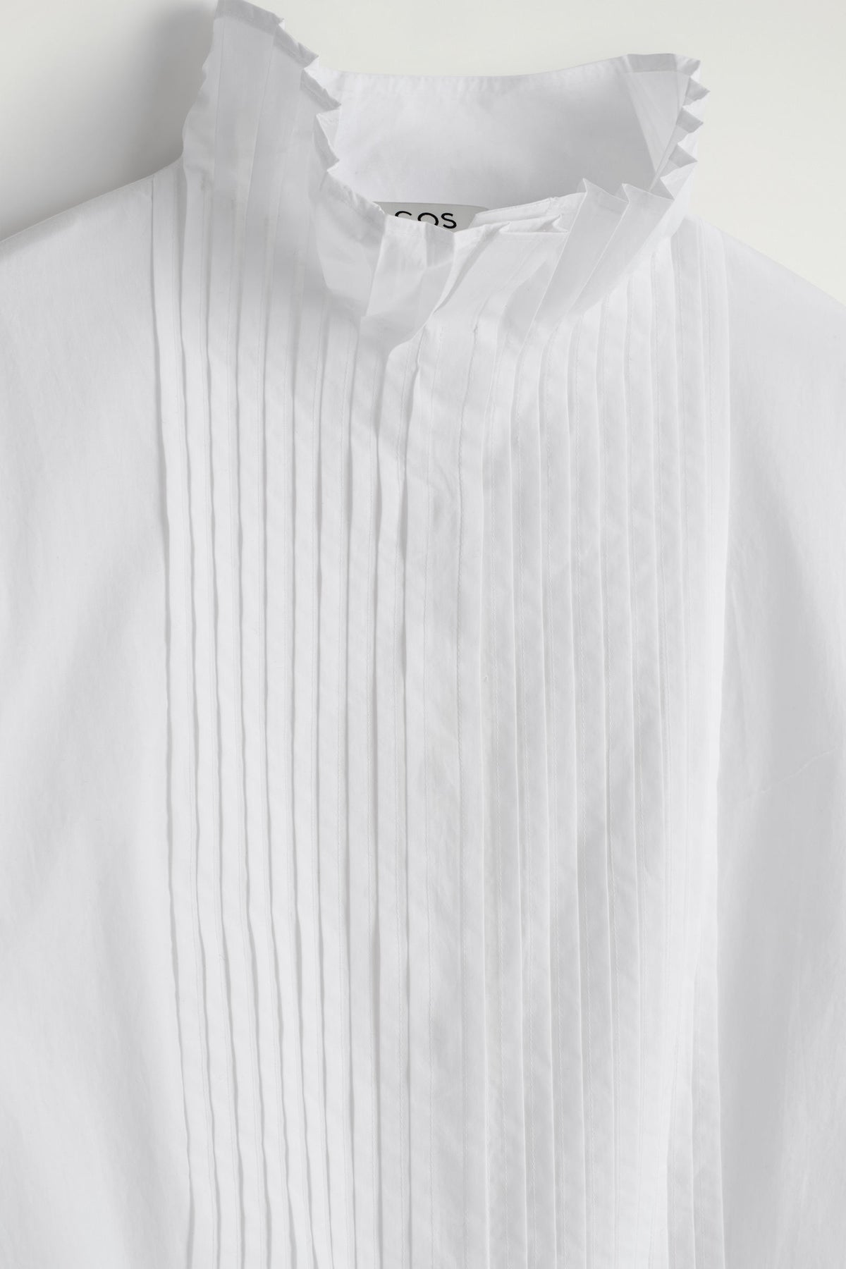 BLUSA DE ALGODÓN CON PLIEGUES - BLANCO - StillMedia/DescriptiveDetail