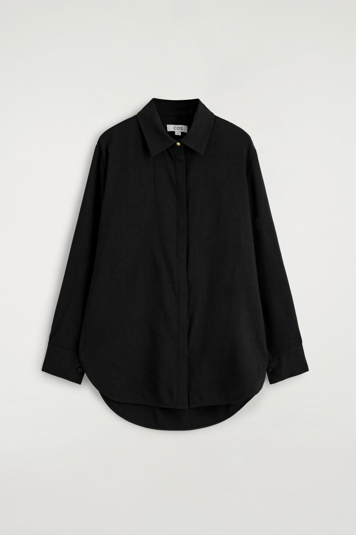 CAMISA DE LINO LARGA - NEGRO - StillMedia/DescriptiveStillLife
