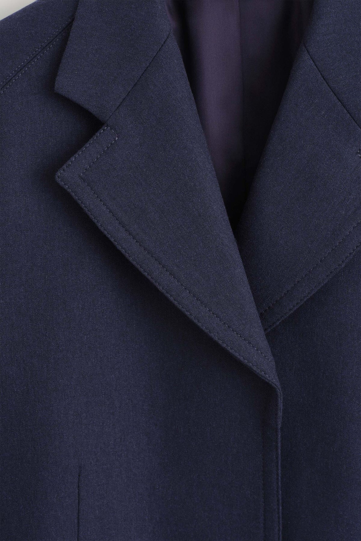 BLAZER ESTRUCTURADO DE MEZCLA DE LANA - NAVY | DescriptiveDetail