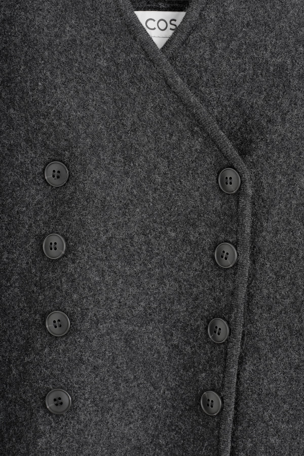 SACO DE UNIFORME DE LANA FIELTRADA - CARBÓN | DescriptiveDetail