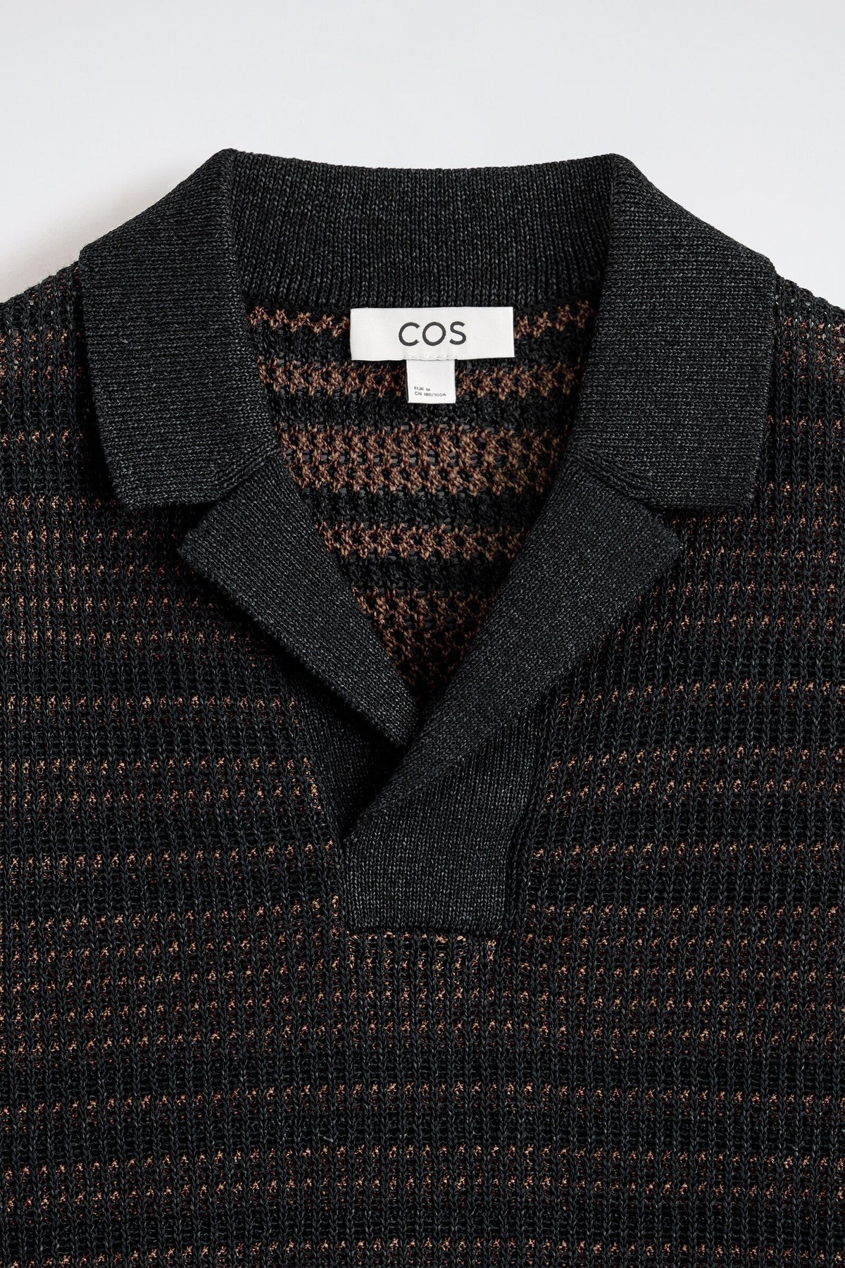 POLO DE PUNTO ABIERTO A RAYAS - NEGRO / ÓXIDO / A RAYAS - StillMedia/DescriptiveDetail