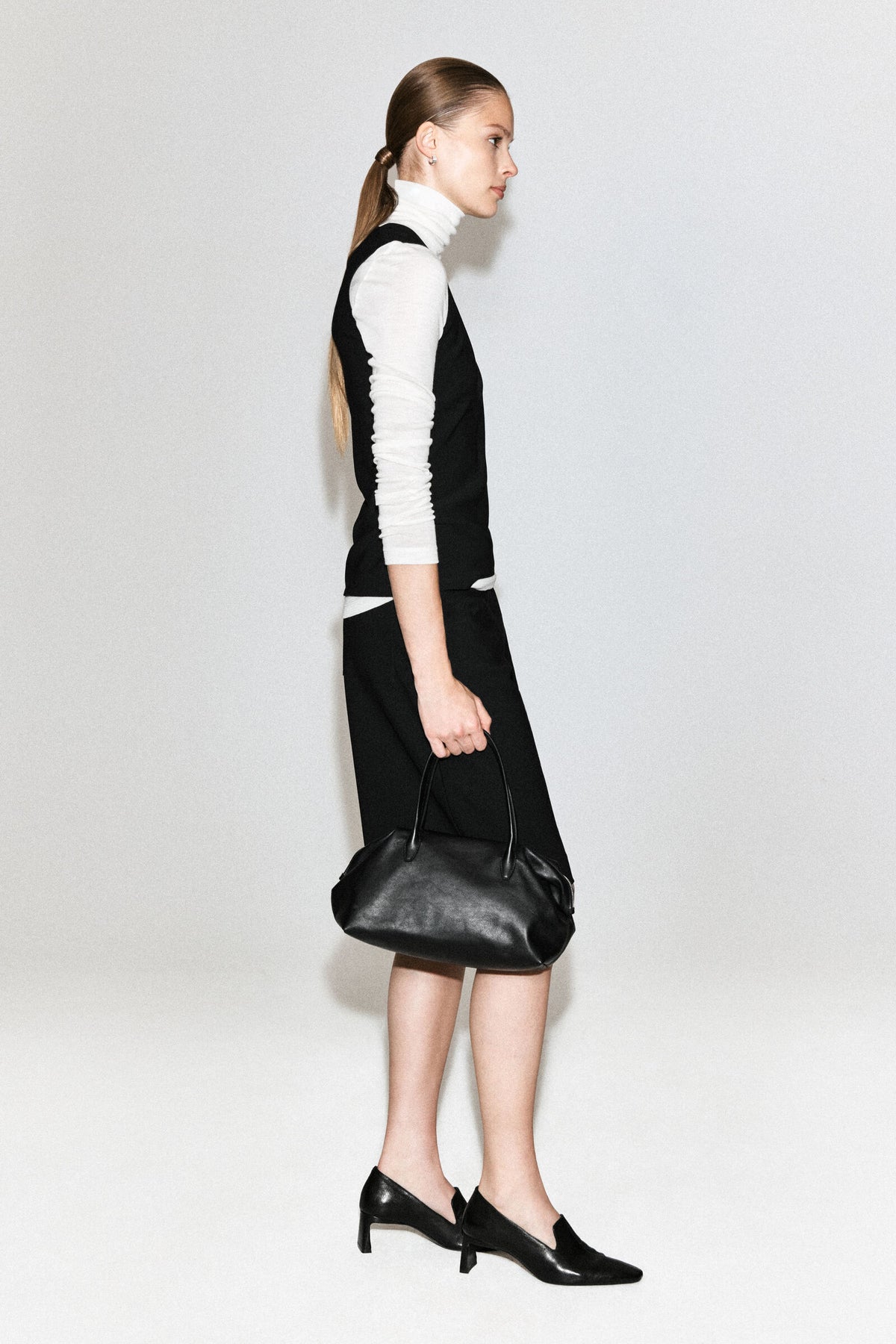 TOP DE CREPE - NEGRO