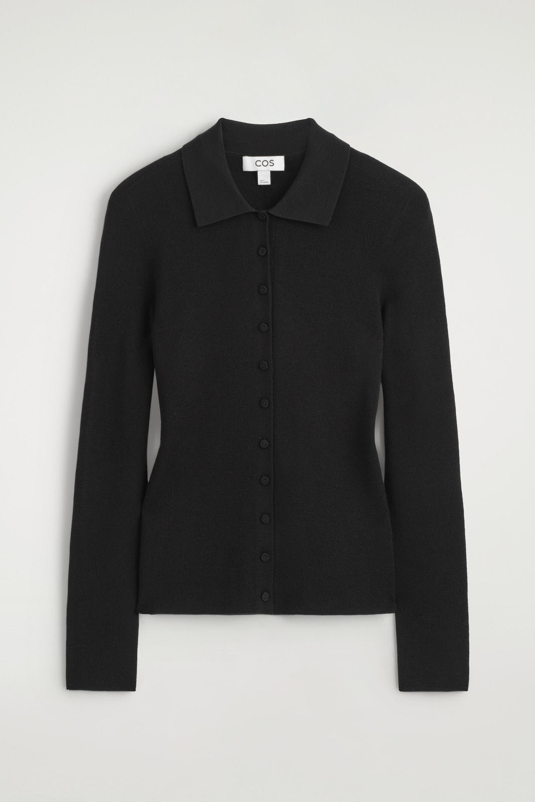 CAMISA DE LANA MERINO SIN COSTURAS - NEGRO | DescriptiveStillLife