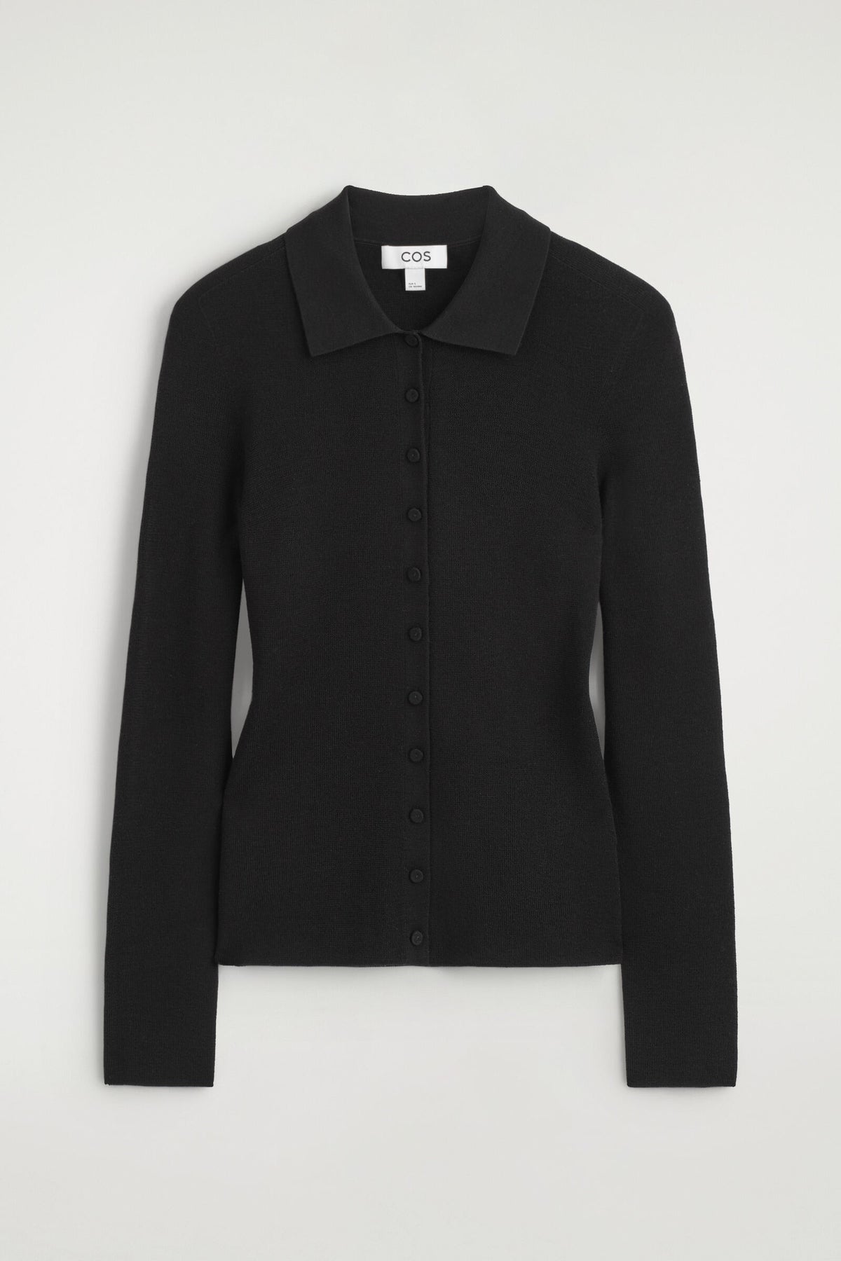 CAMISA DE LANA MERINO SIN COSTURAS - NEGRO | DescriptiveStillLife