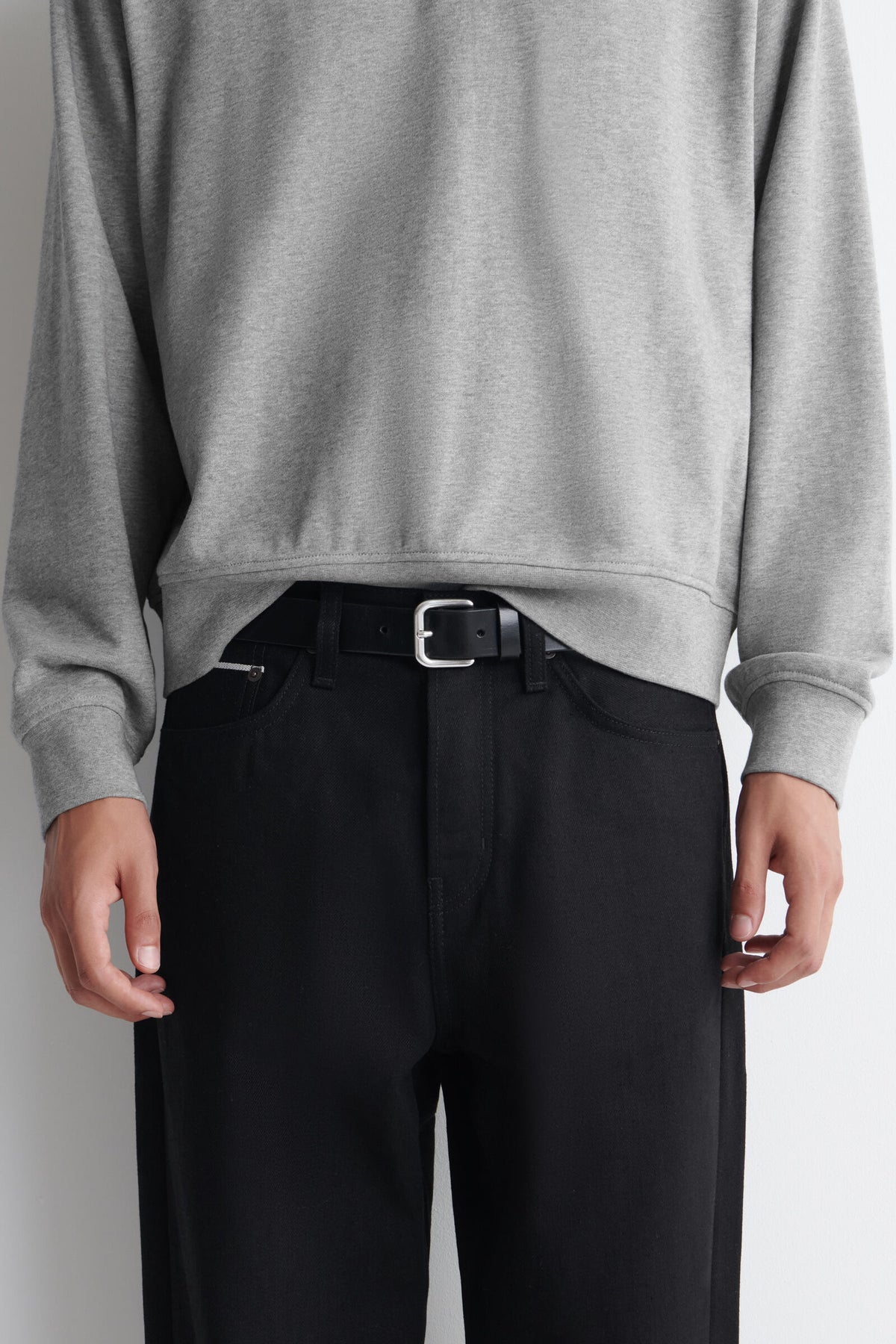 JEANS RELAJADOS DE CORTE RECTO SELVEDGE RAW DE RIDER - NEGRO - StillMedia/Lookbook