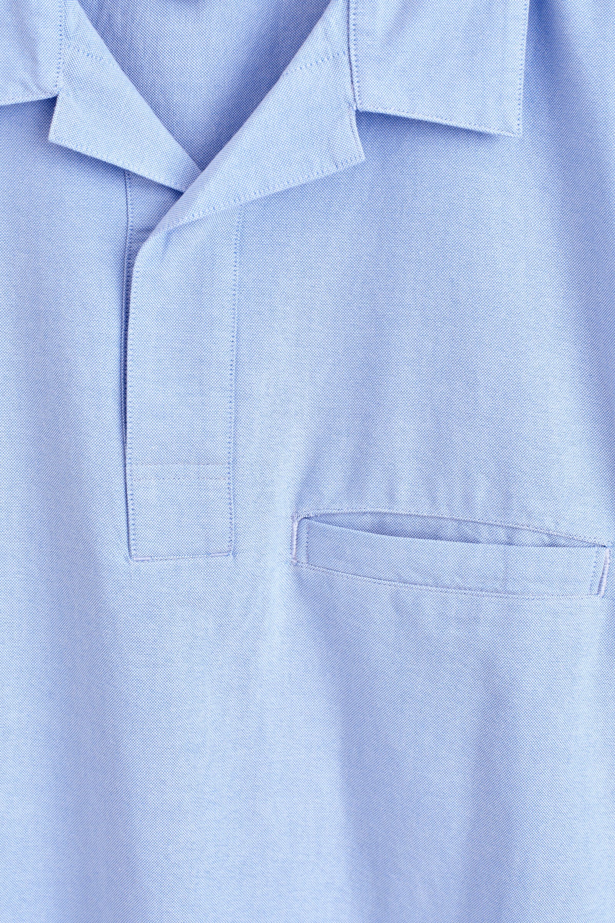 CAMISA DE ALGODÓN OXFORD - AZUL CLARO | DescriptiveDetail