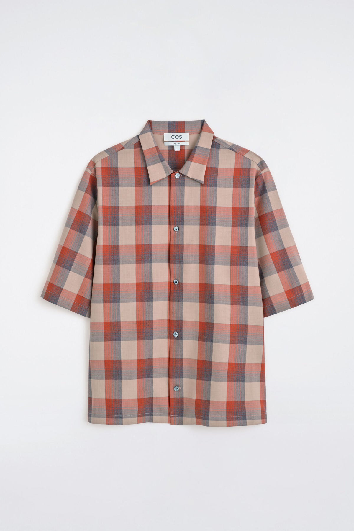 CAMISA A CUADROS - BEIGE / NARANJA / A CUADROS | DescriptiveStillLife