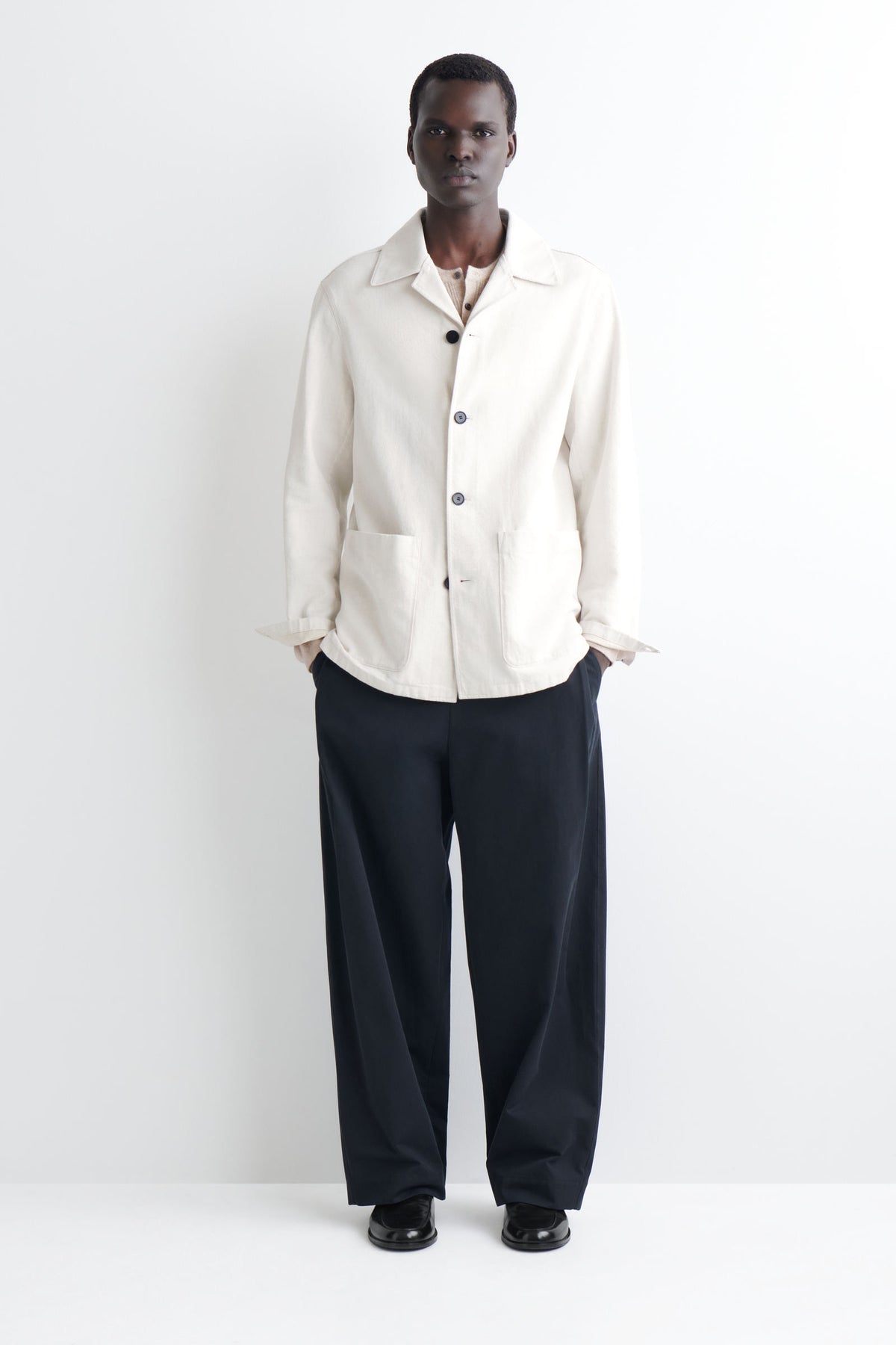 SOBRECAMISA DE MEZCLILLA - BLANCO SUAVE - StillMedia/Lookbook