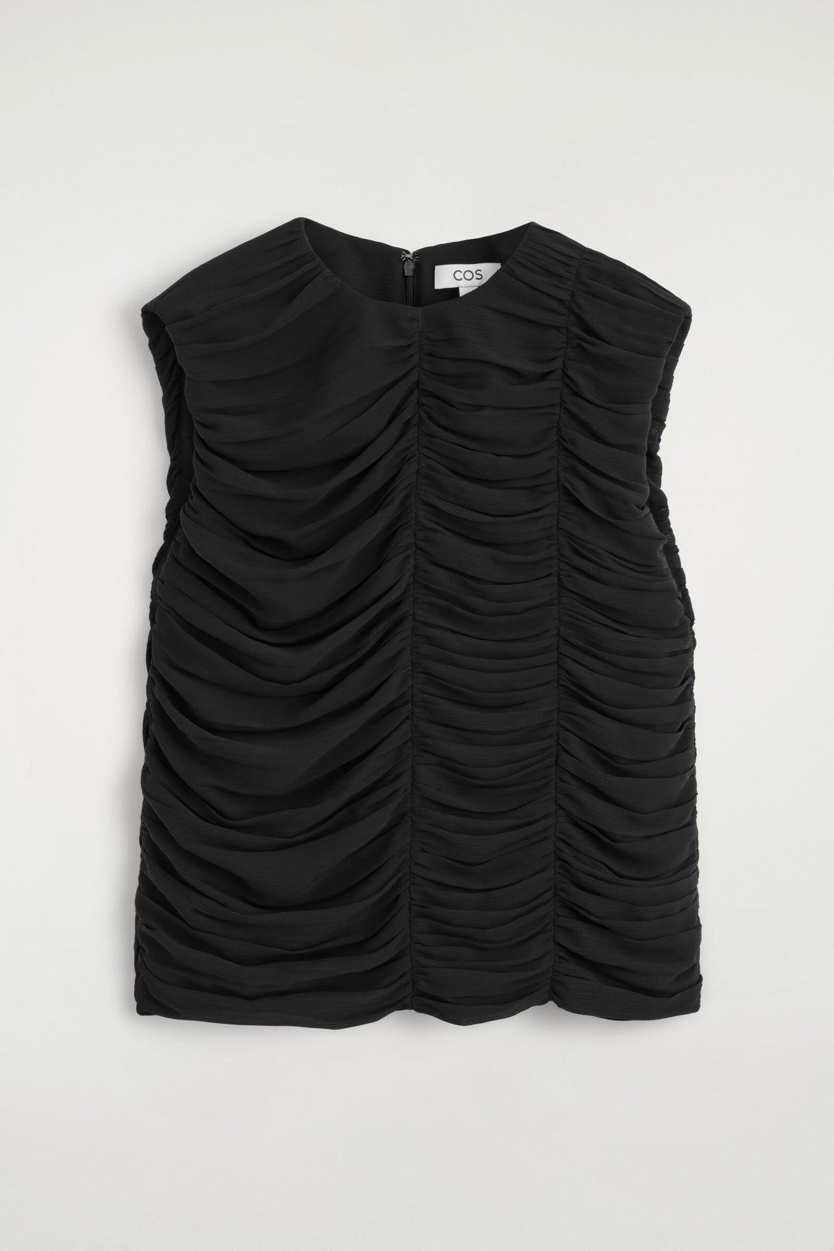 GATHERED PANELLED TOP - NEGRO | DescriptiveStillLife