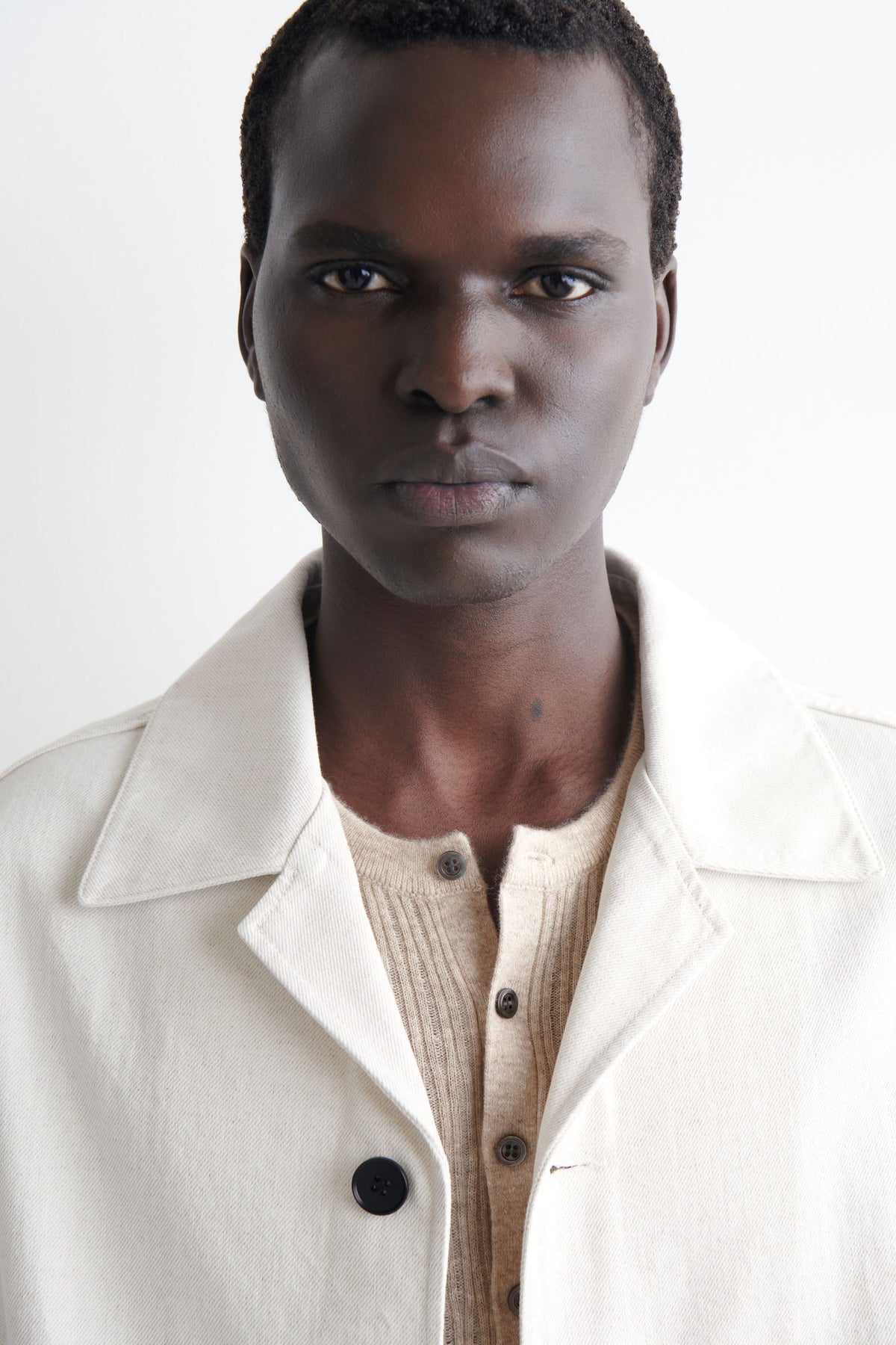 SOBRECAMISA DE MEZCLILLA - BLANCO SUAVE - StillMedia/Lookbook
