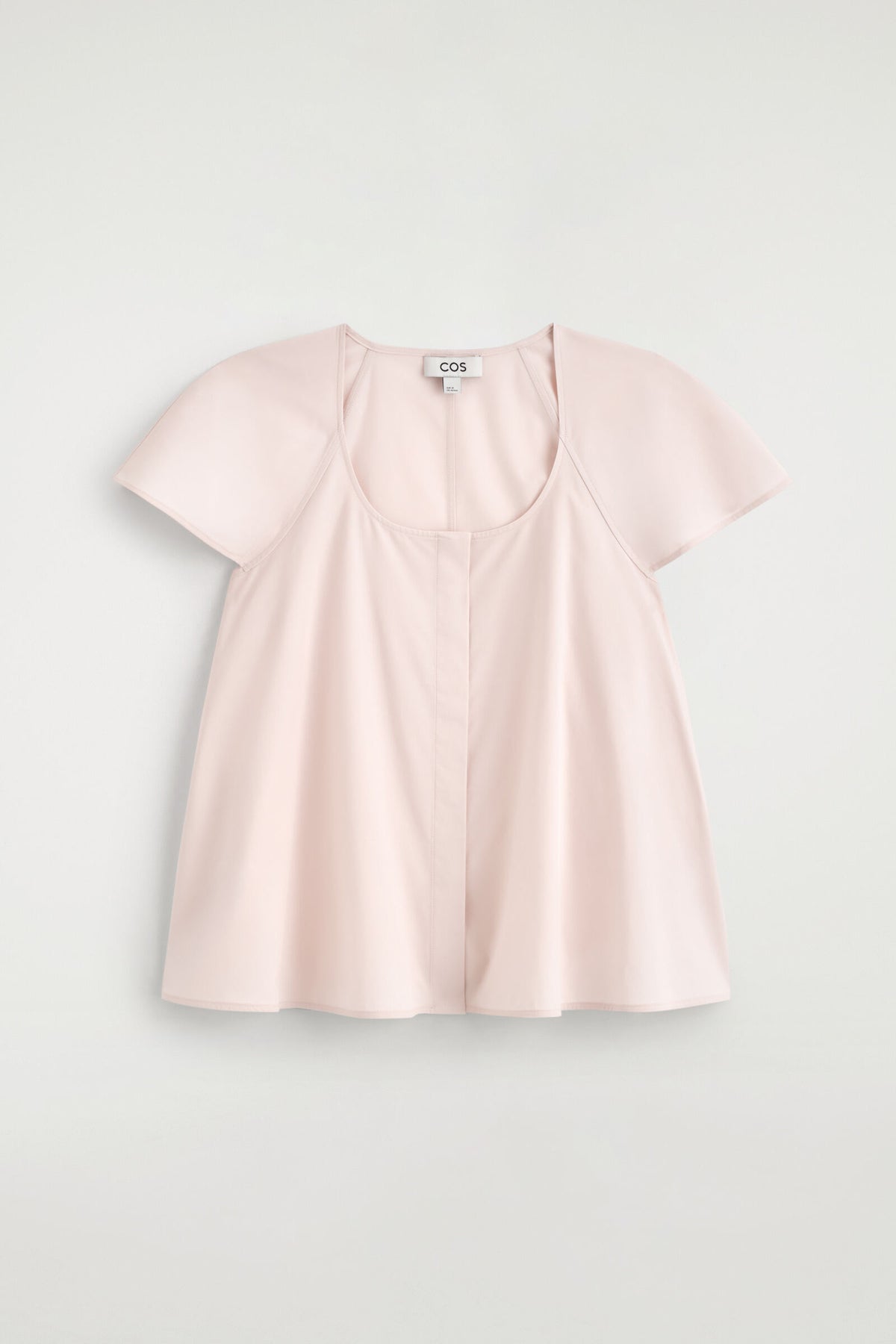 BLUSA DE ALGODÓN CON MANGAS ACAMPANADAS - ROSADO | DescriptiveStillLife