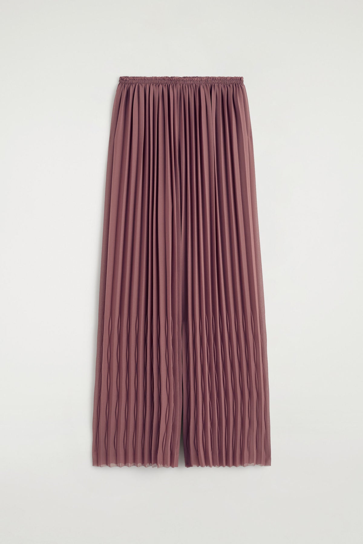 PANTALONES DE GEORGETTE PLISADOS - ÓXIDO | DescriptiveStillLife