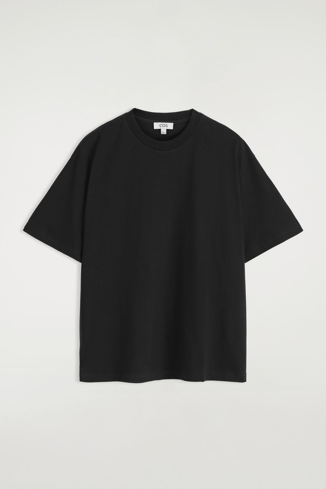 CAMISETA DE ALGODÓN RELAJADA Y LIGERA - NEGRO | DescriptiveStillLife