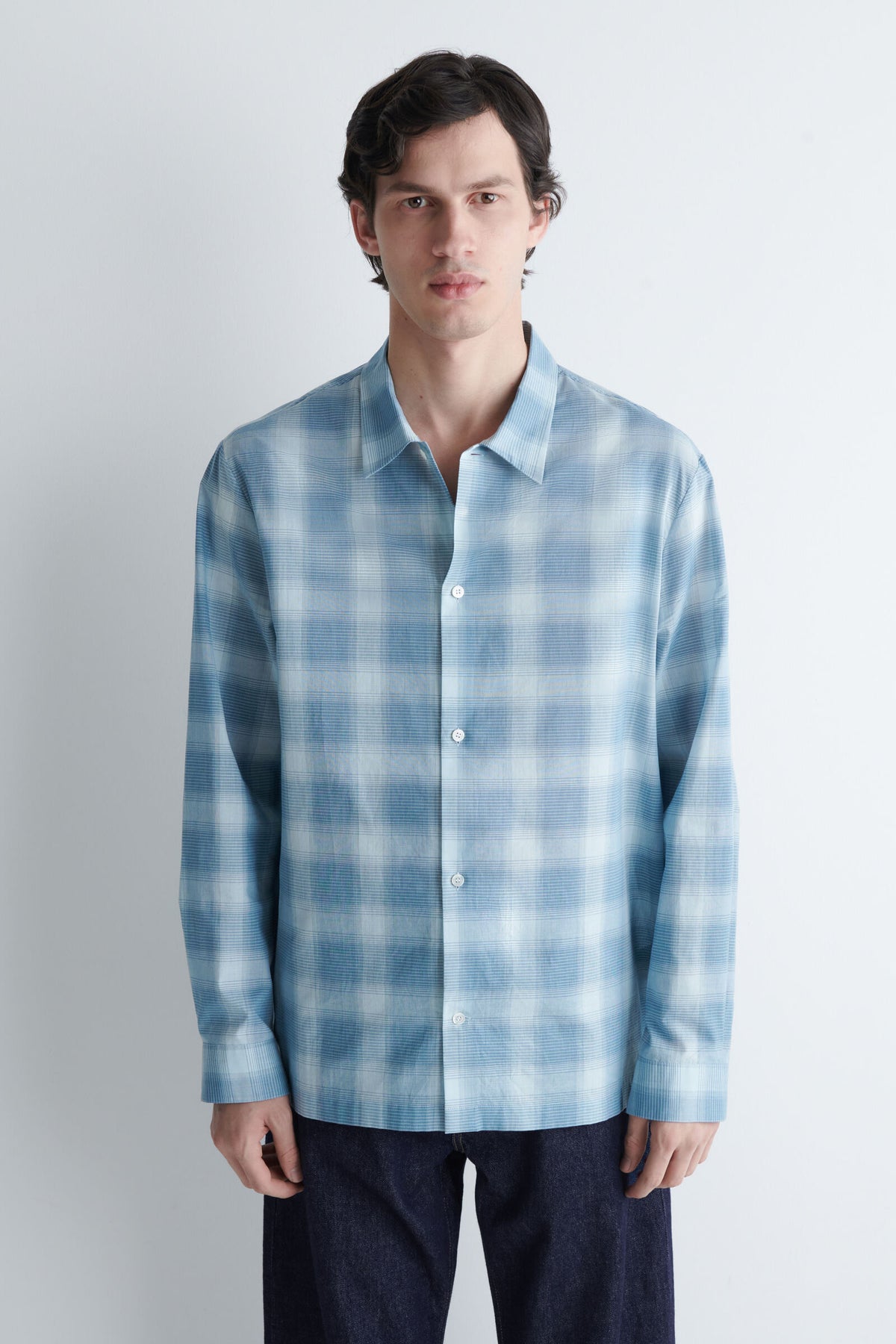 CAMISA DE ALGODÓN A CUADROS - AZUL / CUADROS - StillMedia/Lookbook