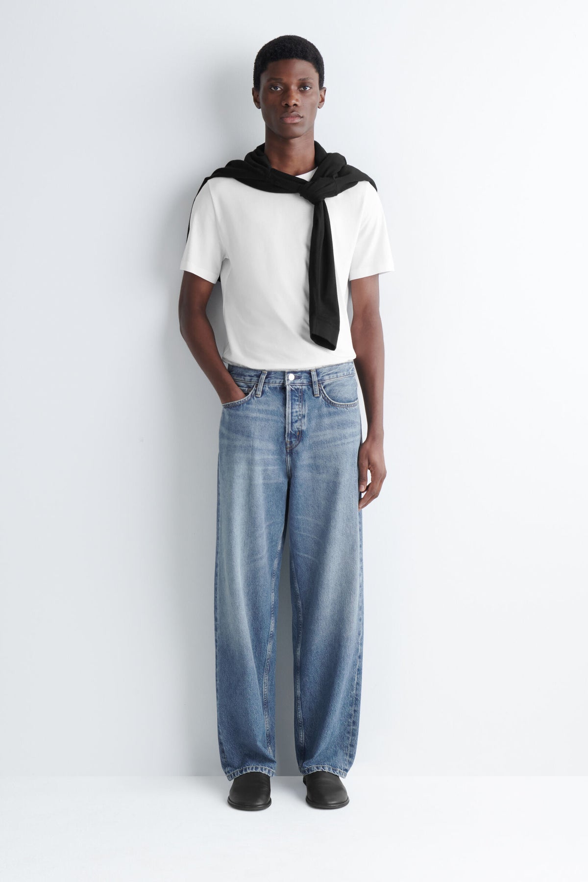 JEANS RIDER RELAXED-FIT DE PIERNA STRAIGHT - AZUL DESVANECIDO