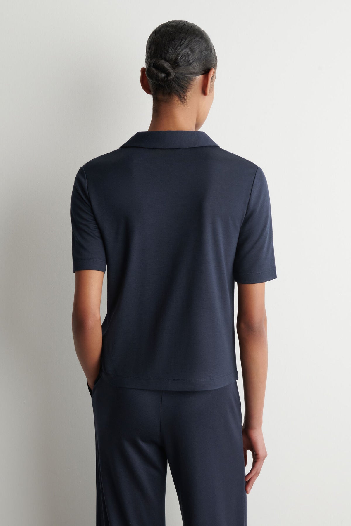PANTALONES DE JERSEY DE MODAL - MARINO