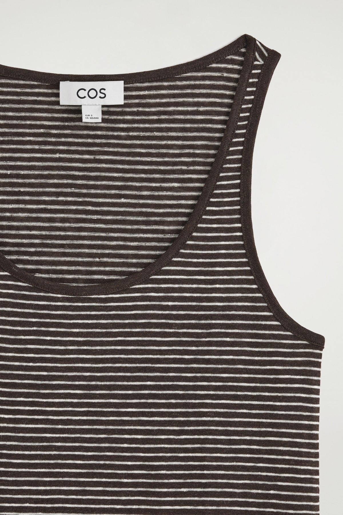 CAMISETA DE JERSEY DE LINO - MARRÓN / BLANCO / RAYADO - StillMedia/DescriptiveDetail