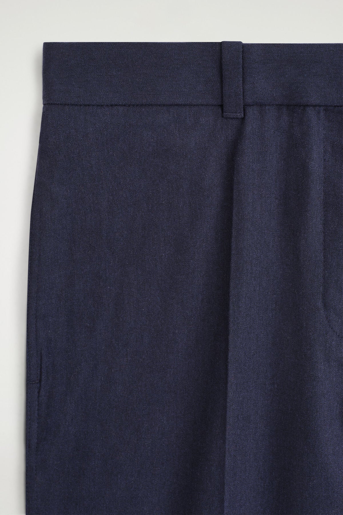 PANTALONES ACAMPANADOS DE MEZCLA DE LANA - MARINO | DescriptiveDetail