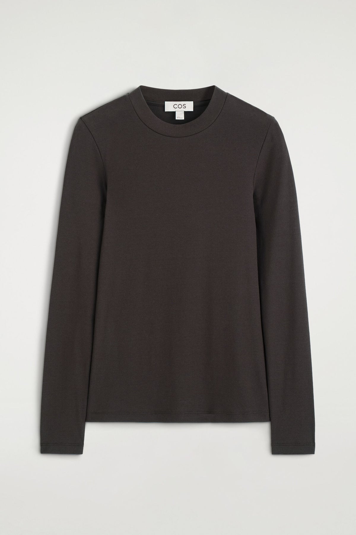 CAMISETA DE MANGA LARGA DE JERSEY CREPÉ - MARRÓN | DescriptiveStillLife