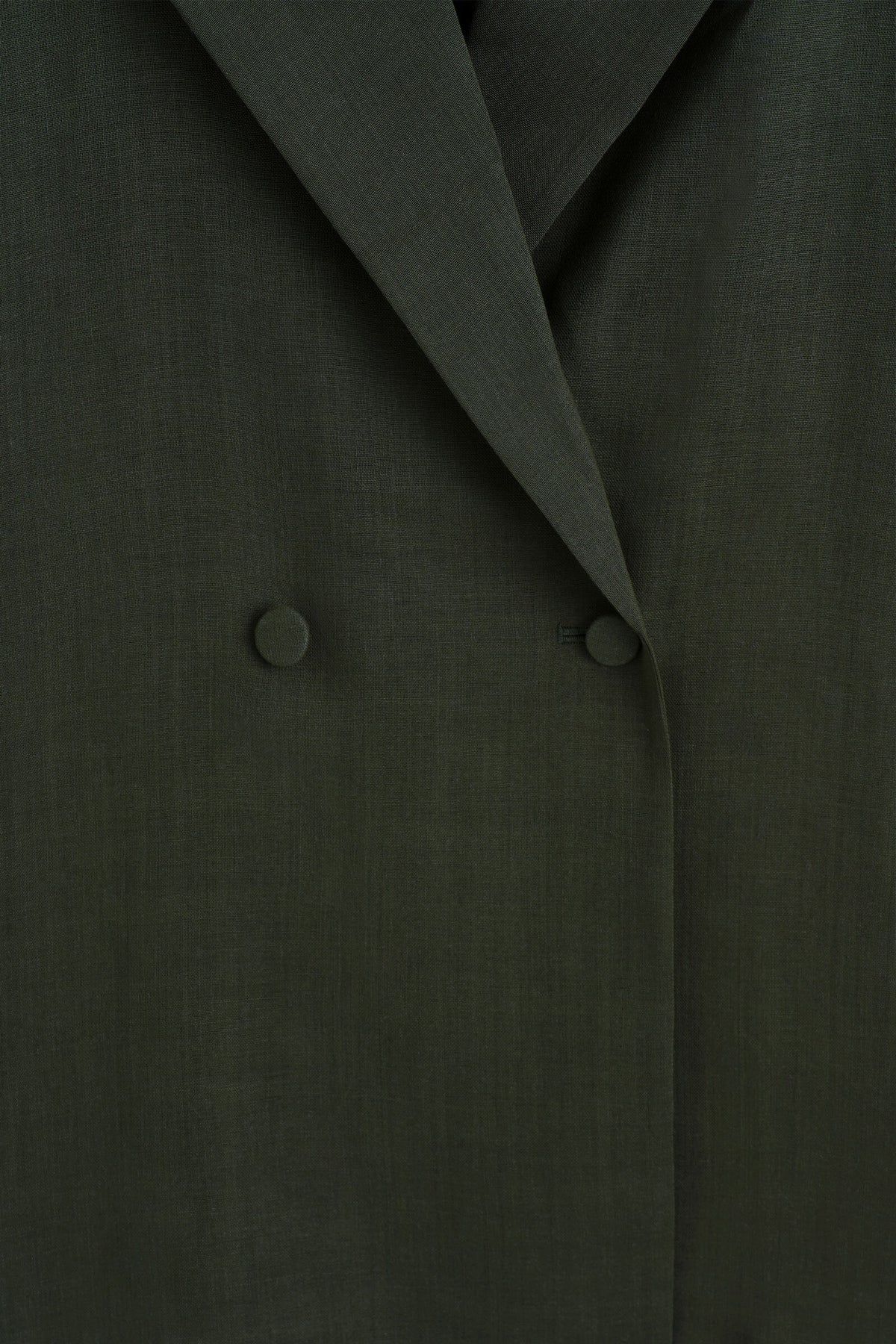 CAMISA DE LANA CRUZADA - KHAKI MÉLANGE | DescriptiveDetail