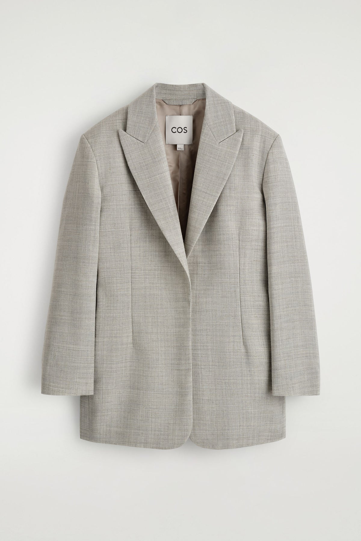 BLAZER ESTRUCTURADO DE MEZCLA DE LANA - TAUPE JASPEADO - StillMedia/DescriptiveStillLife