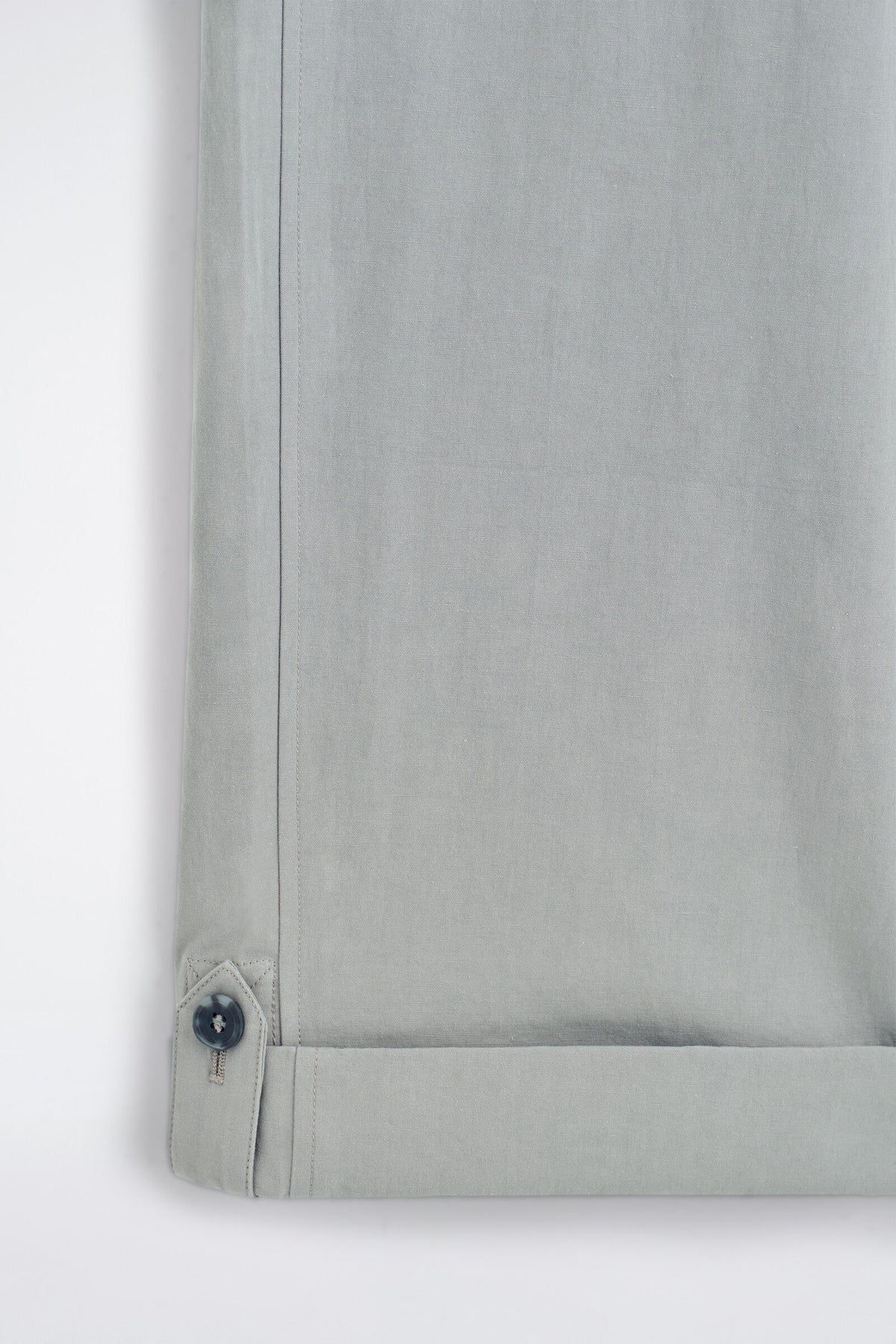 PANTALONES RELAXED-FIT DE PIERNA RECTA CON DOBLADILLO - GRIS | DescriptiveDetail