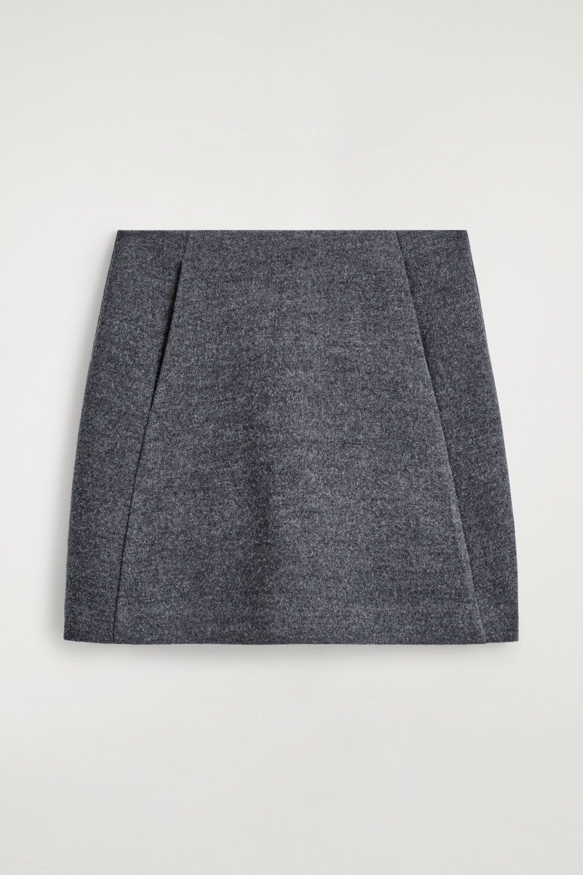 FALDA MINI DE LANA MERINO HERVIDA - GRIS - StillMedia/DescriptiveStillLife