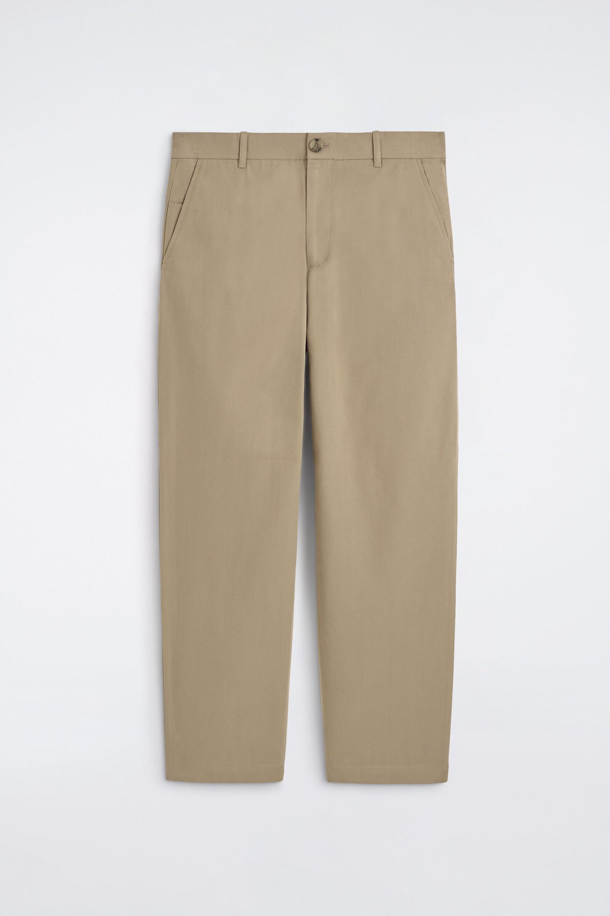 CHINOS DE ALGODÓN CON CORTE REGULAR Y PIERNA RECTA - BEIGE | DescriptiveStillLife
