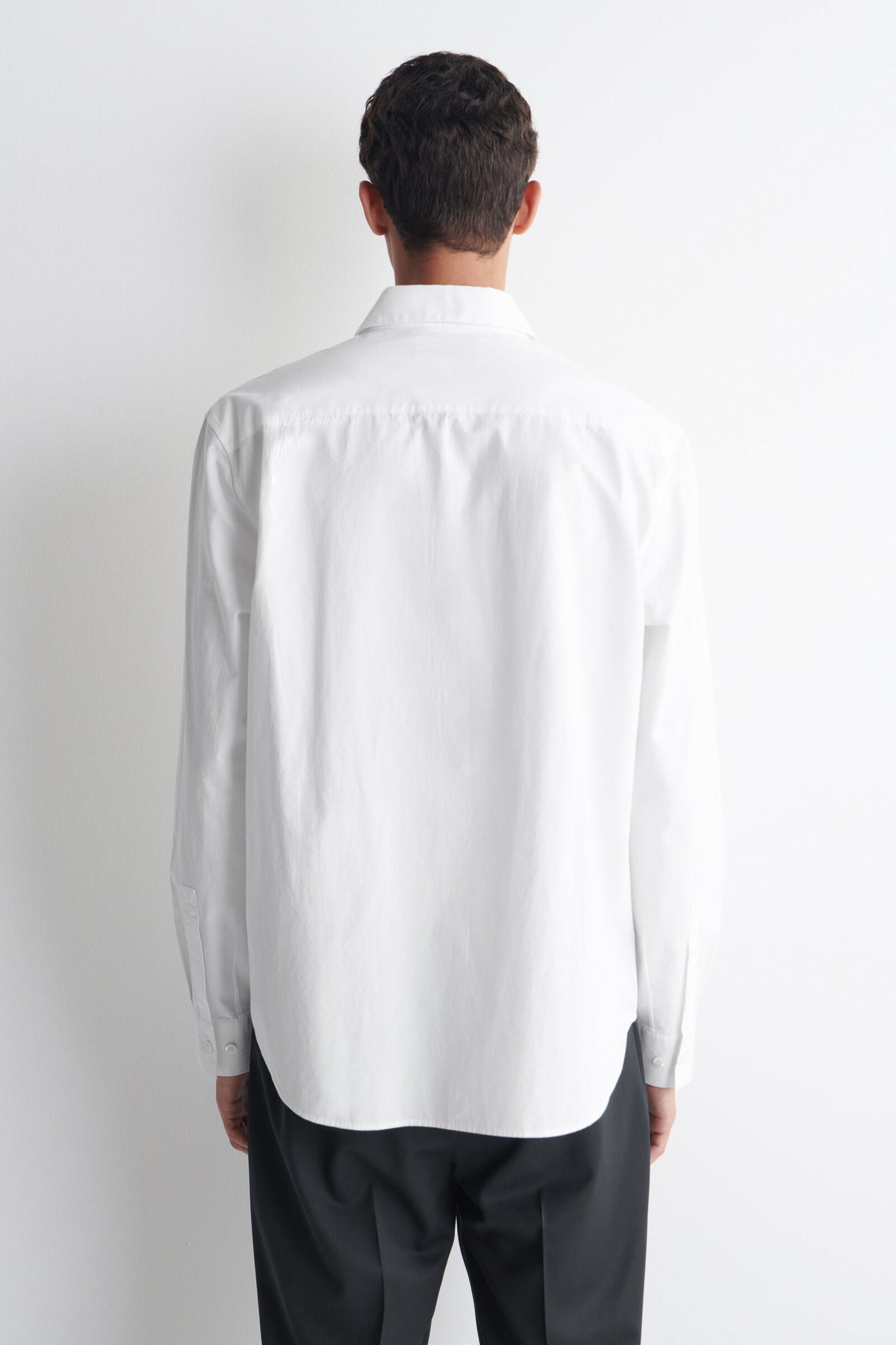 CAMISA DE PIMA COTTON-POPLIN RELAJADO - BLANCO - StillMedia/Lookbook