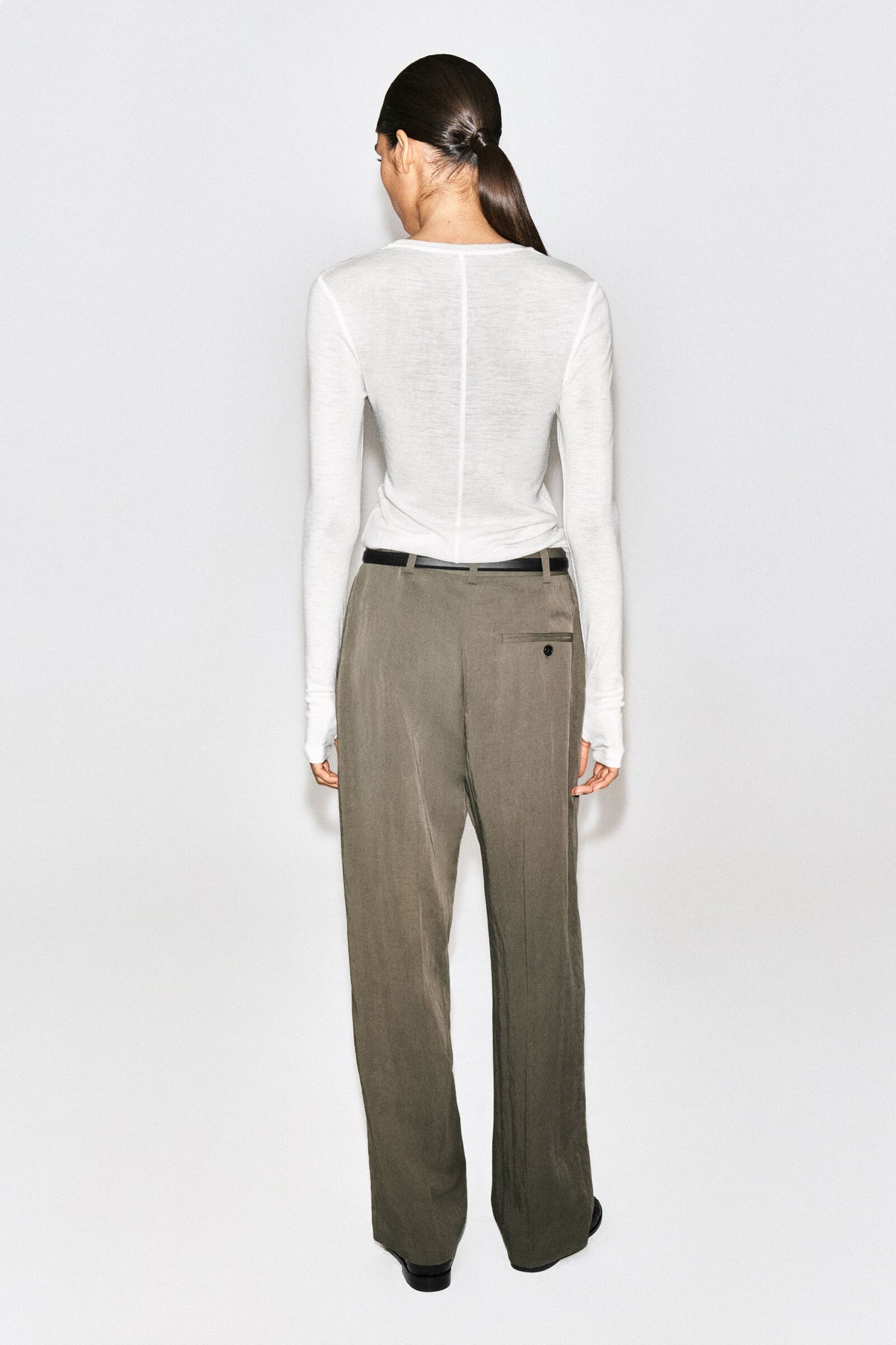 TOP DE LANA MERINO SLIM - CREMA