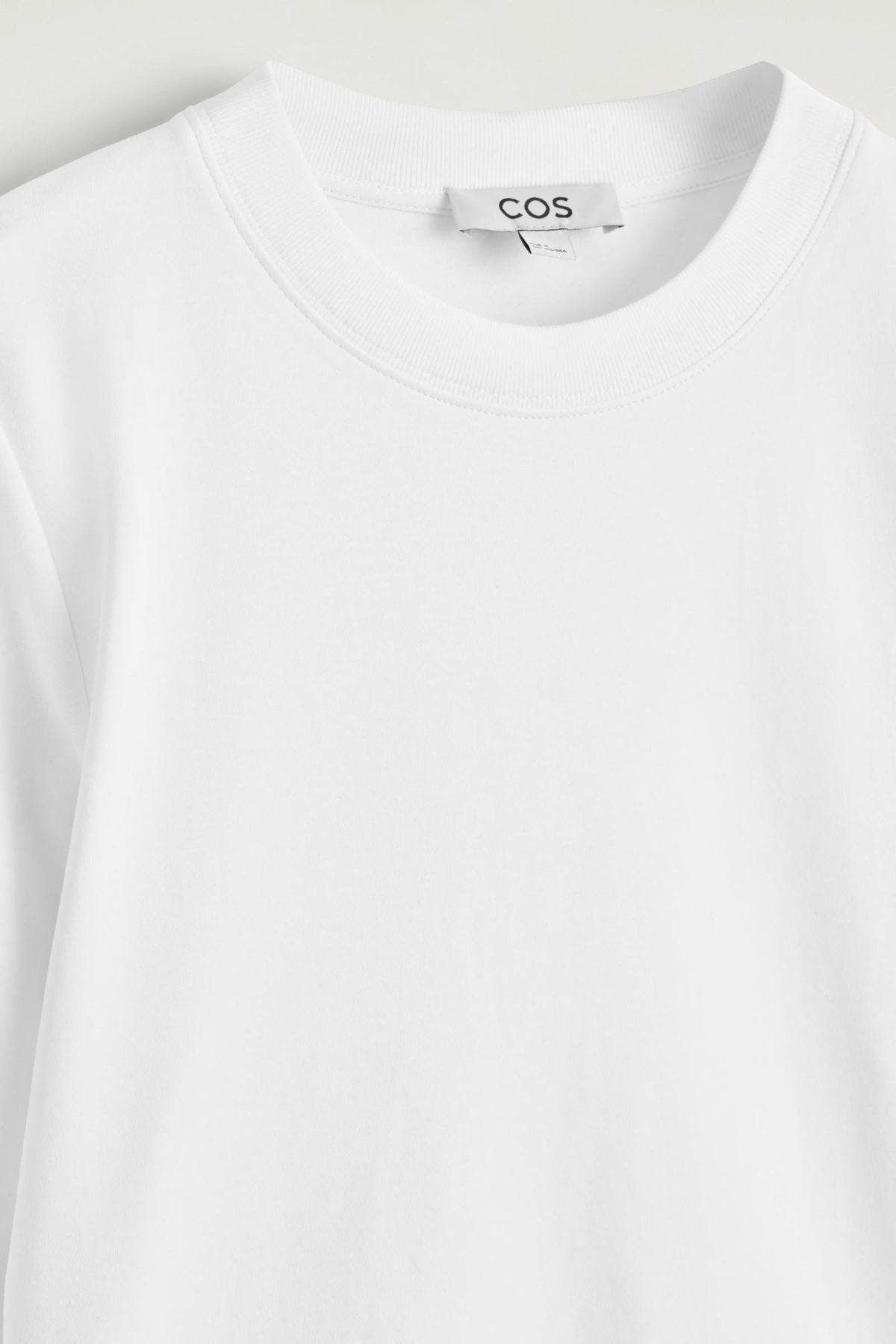 CAMISETA DE MANGA LARGA DE CORTE LIMPIO - BLANCO | DescriptiveDetail