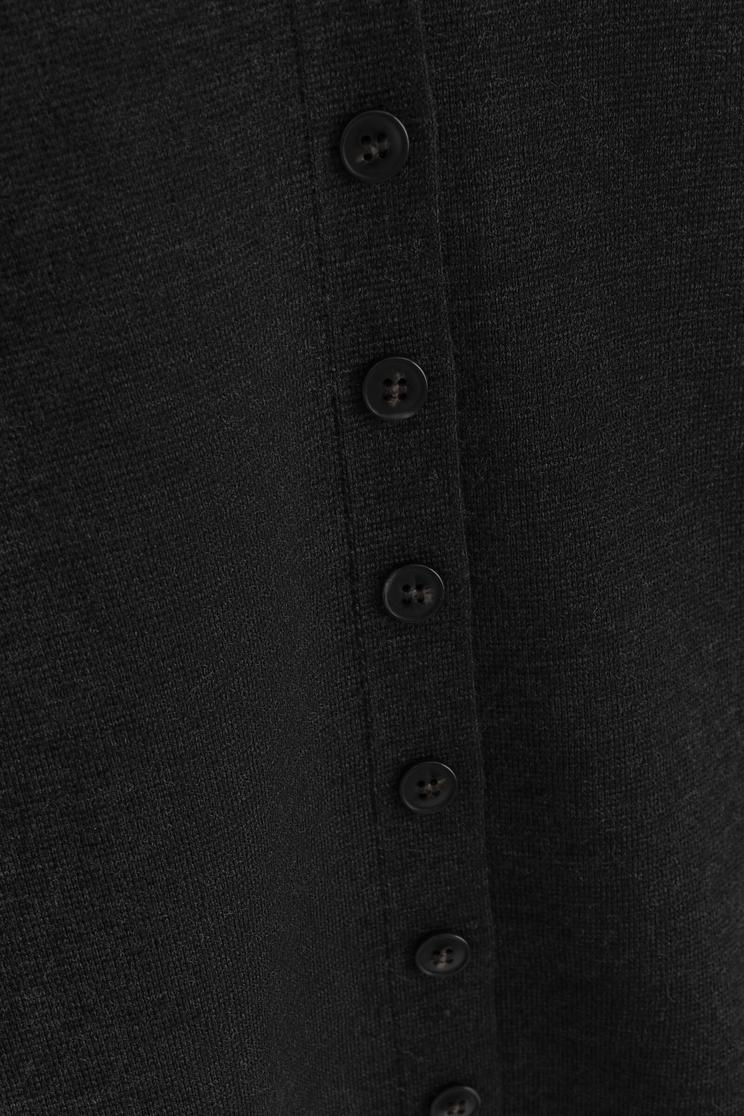 CARDIGAN DE MEZCLA DE LANA MERINO - NEGRO | DescriptiveDetail