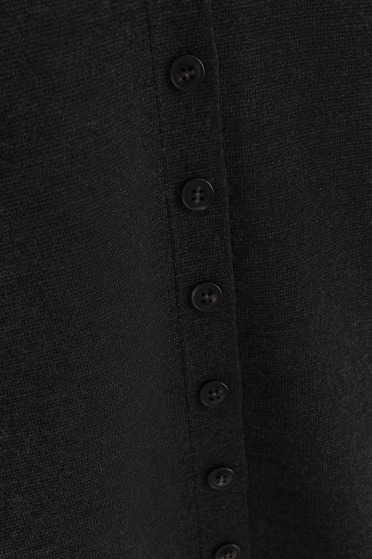 CARDIGAN DE MEZCLA DE LANA MERINO - NEGRO | DescriptiveDetail