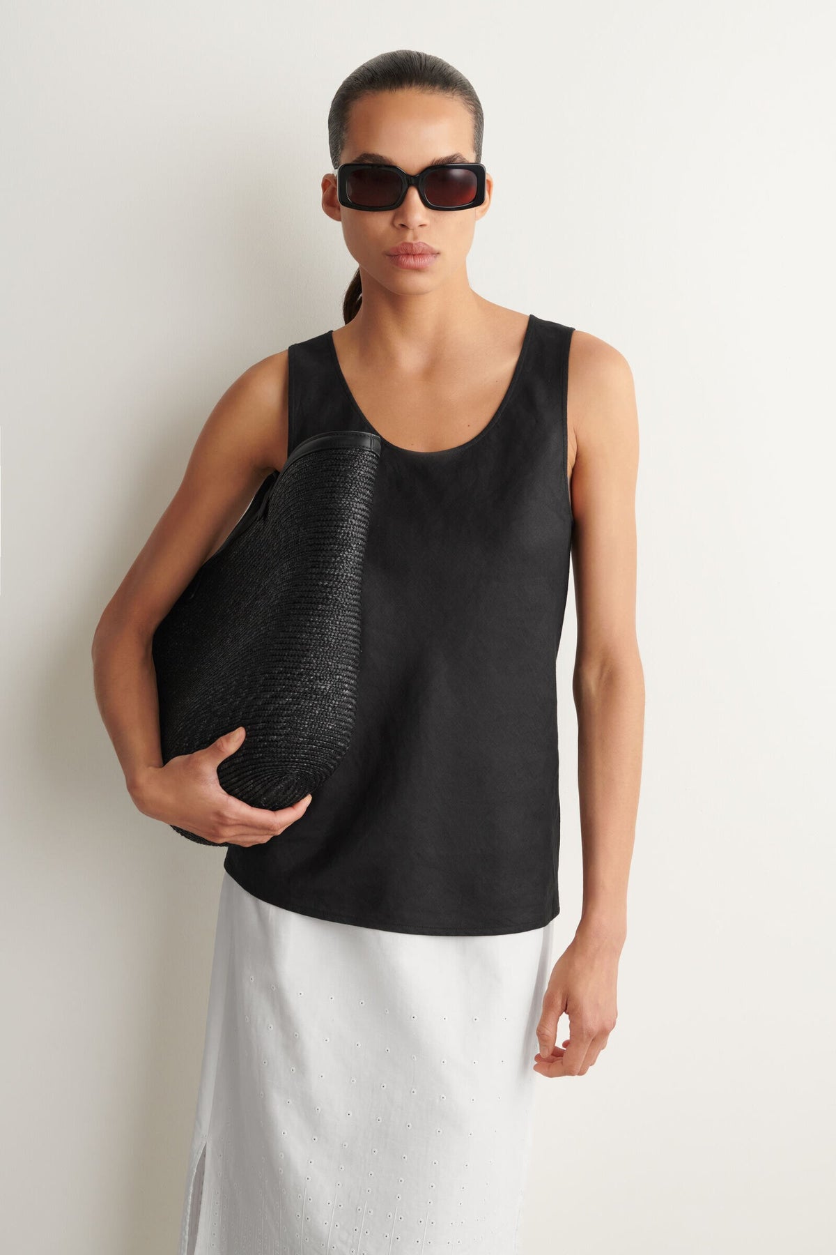 TOP DE LINO - NEGRO - StillMedia/Lookbook