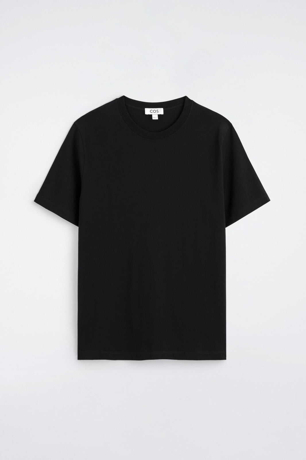 PLAYERA DE ALGODÓN DE CORTE REGULAR - NEGRO | DescriptiveStillLife