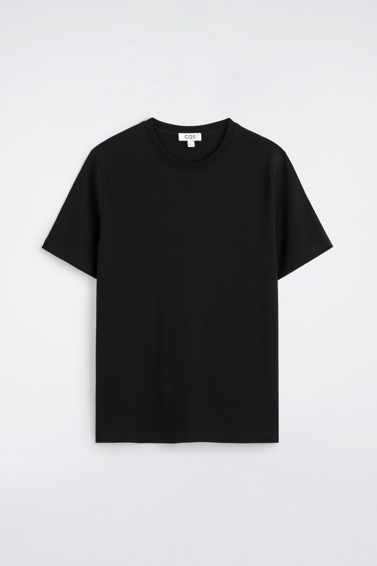 PLAYERA DE ALGODÓN DE CORTE REGULAR - NEGRO | DescriptiveStillLife