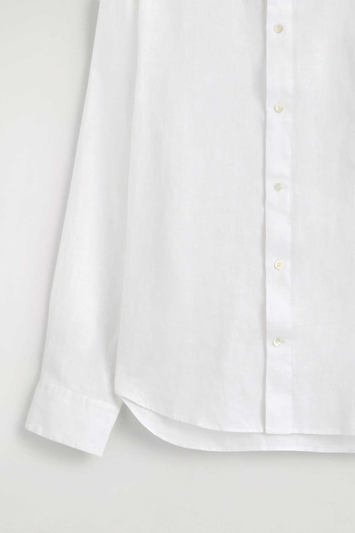 CAMISA DE LINO RELAJADA - BLANCO | DescriptiveDetail