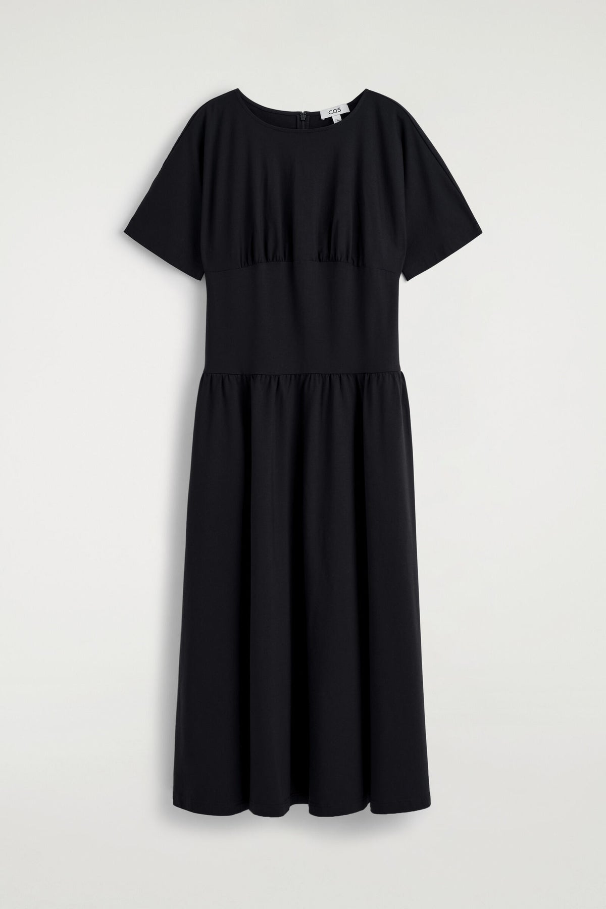 VESTIDO MIDI DE ALGODÓN CON CINTURA - NEGRO - StillMedia/DescriptiveStillLife