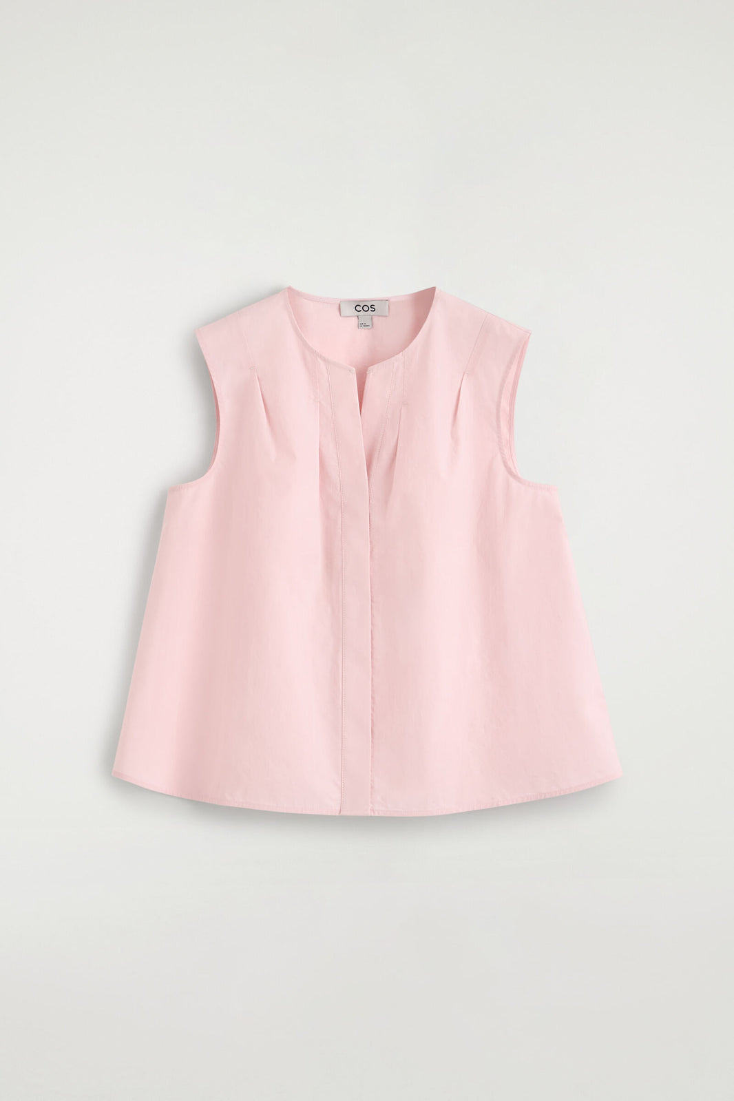 BLUSA SIN MANGAS CON PLIEGUES - ROSADO | DescriptiveStillLife