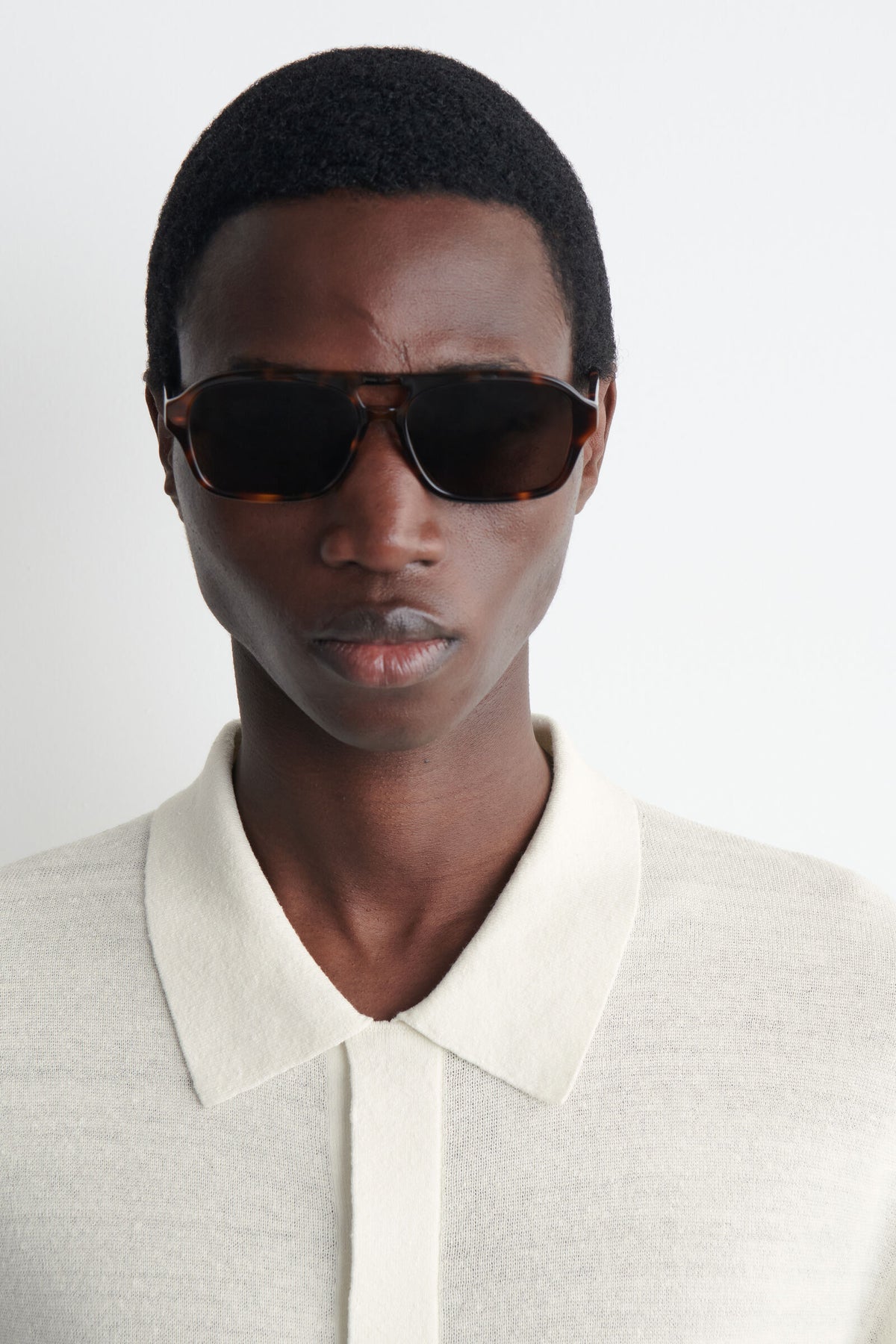CAMISA DE LINO TEJIDA CON TEXTURA - CREMA