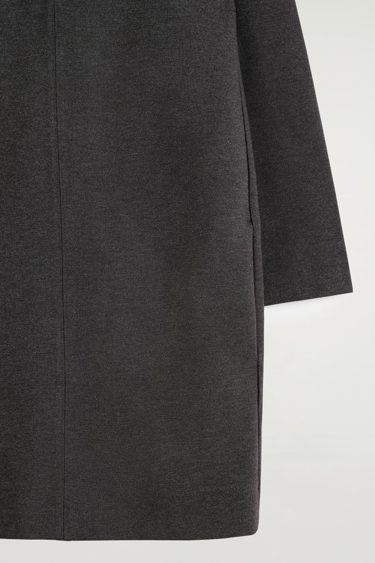 VESTIDO MINI DE JERSEY SASTRERO - GRIS OSCURO - StillMedia/DescriptiveDetail
