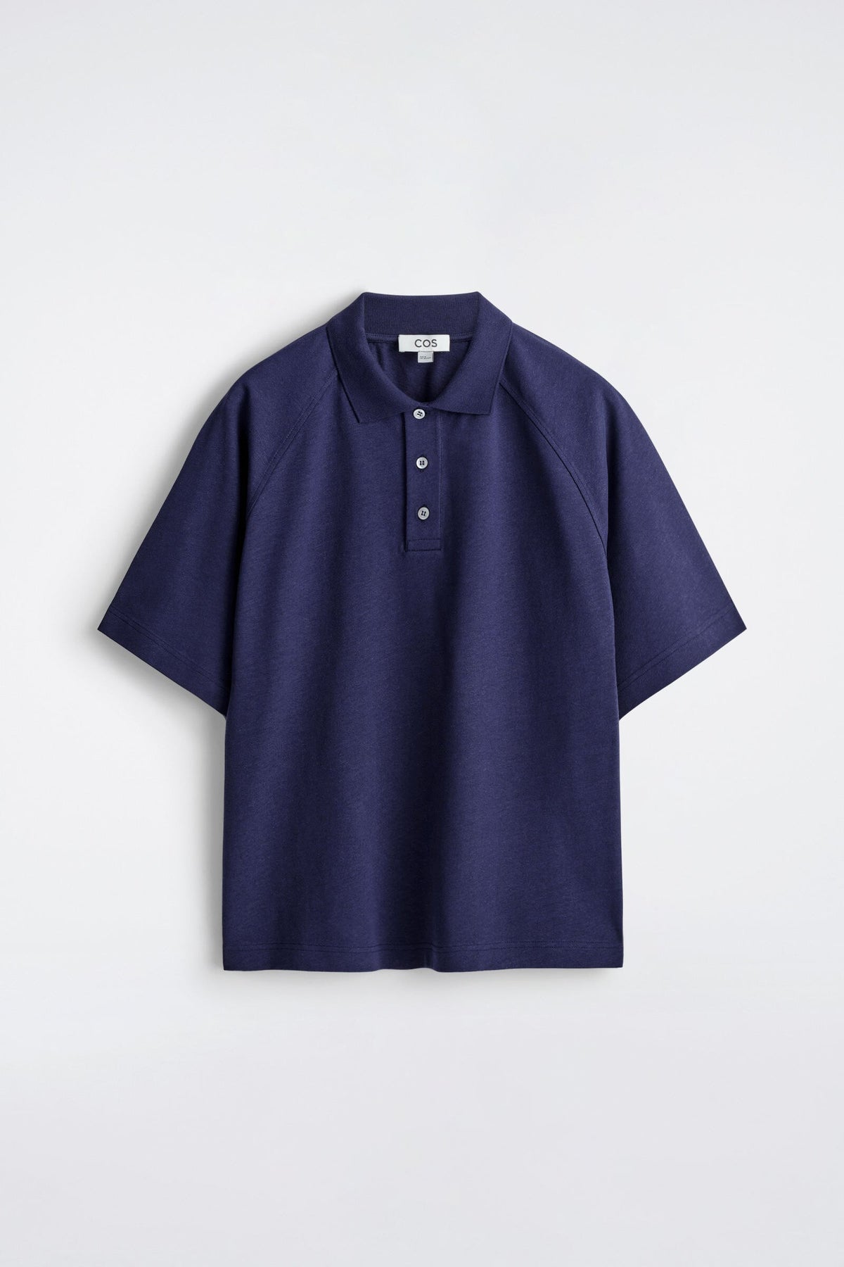 CAMISETA RELAJADA DE ALGODÓN Y LINO - AZUL MARINO - StillMedia/DescriptiveStillLife