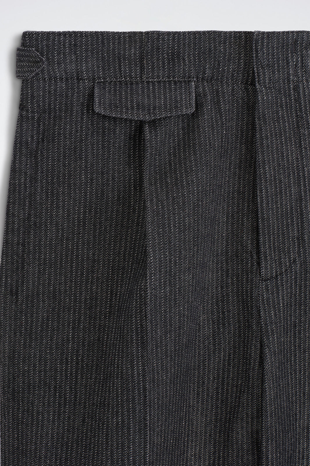 PANTALONES DE MEZCLILLA DE RAYAS, RELAJADOS, DE PIERNA ANCHA - NEGRO / A RAYAS | DescriptiveDetail