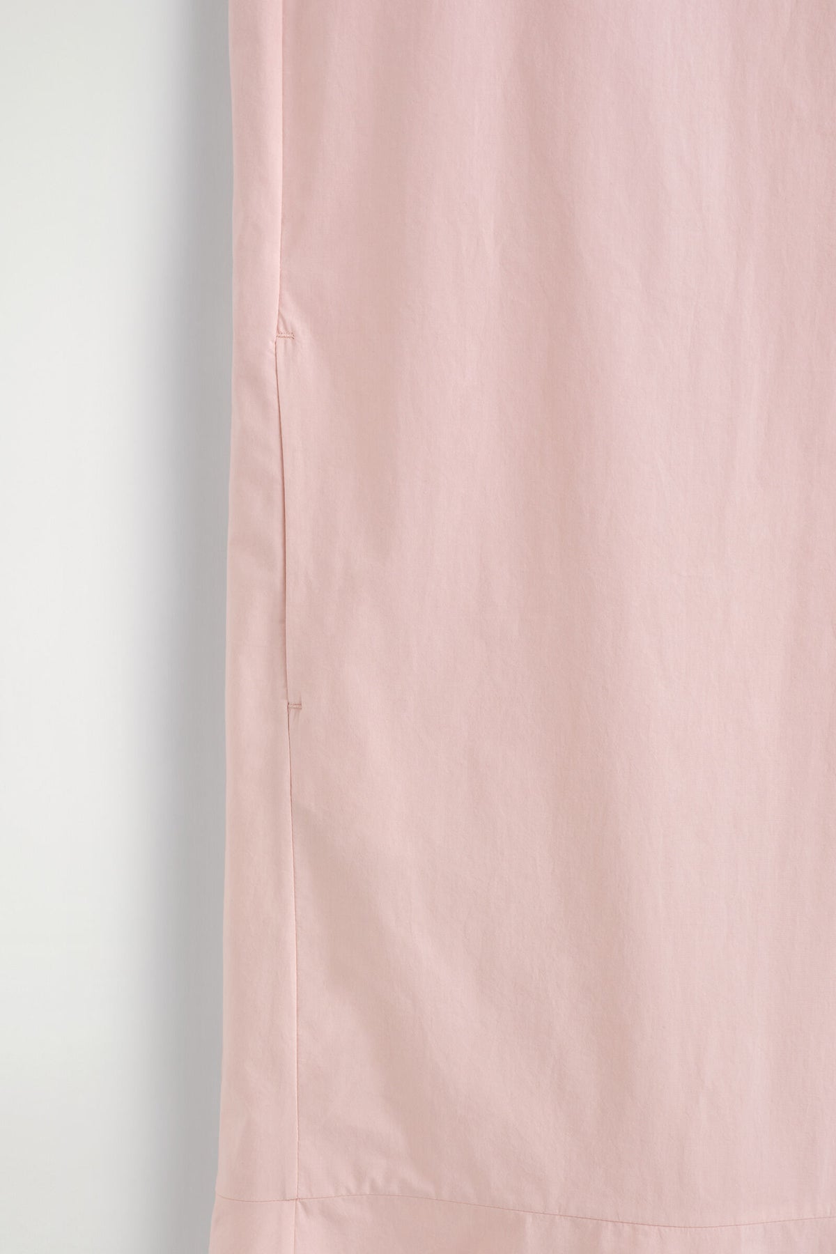 VESTIDO MIDI DE ALGODÓN CON DOBLADILLO CAÍDO - ROSA CLARO - StillMedia/DescriptiveDetail