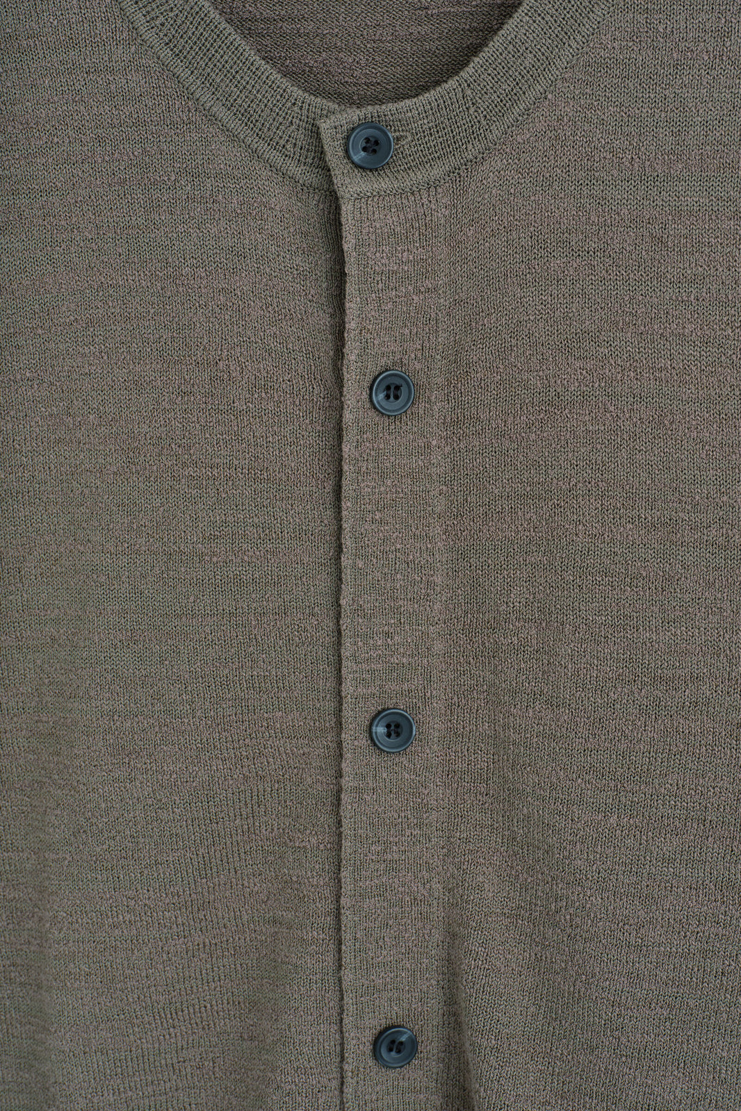 CÁRDIGAN DE PUNTO BOUCLÉ DE MANGA CORTA - MEZCLA CAQUI | DescriptiveDetail