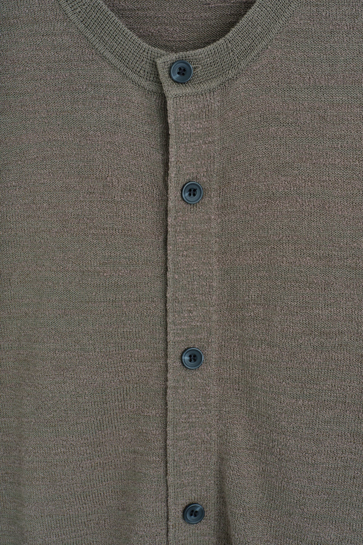 CÁRDIGAN DE PUNTO BOUCLÉ DE MANGA CORTA - MEZCLA CAQUI | DescriptiveDetail