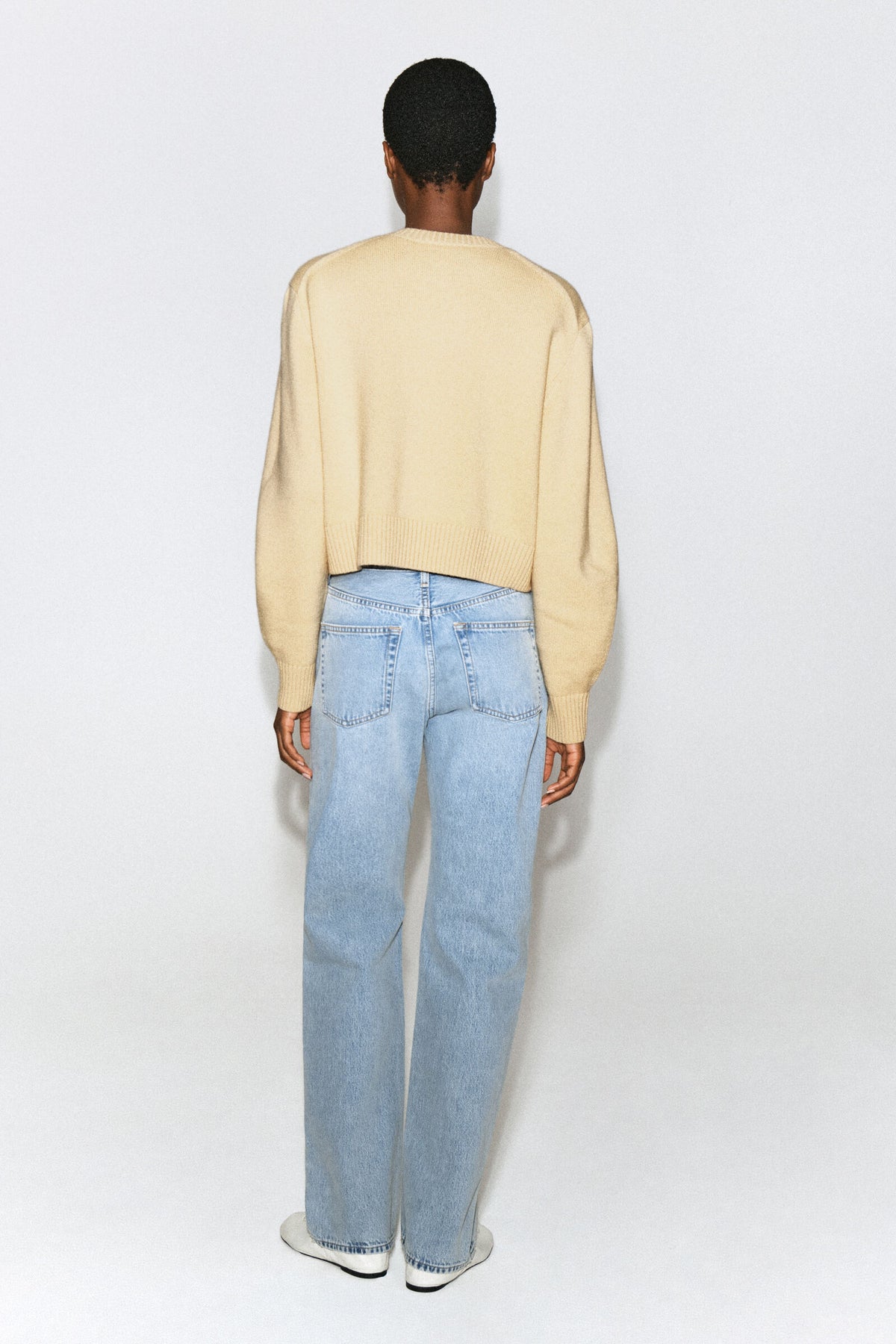 CÁRDIGAN DE LANA MERINO - AMARILLO MANTEQUILLA