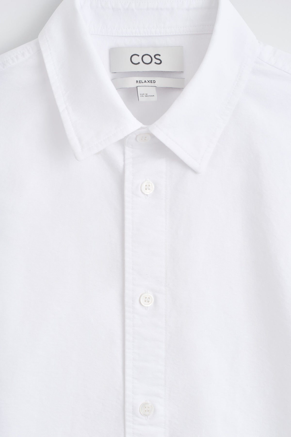 CAMISA DE ALGODÓN OXFORD - BLANCO | DescriptiveDetail