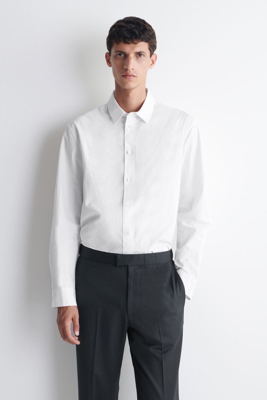 CAMISA DE PIMA COTTON-POPLIN RELAJADO - BLANCO - StillMedia/Lookbook